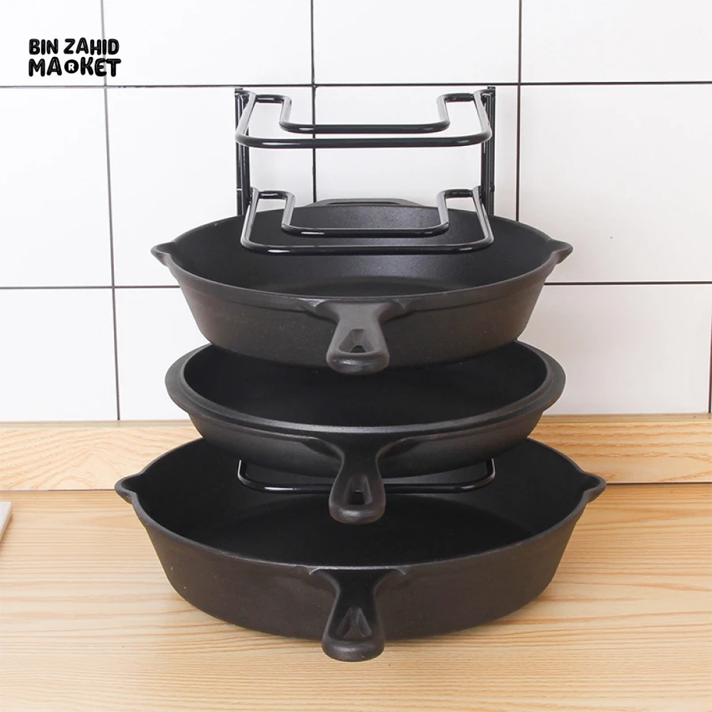 MODERN MULTI-FUNCTIONAL KITCHEN MULTILAYER POT COVER STORAGE RACK