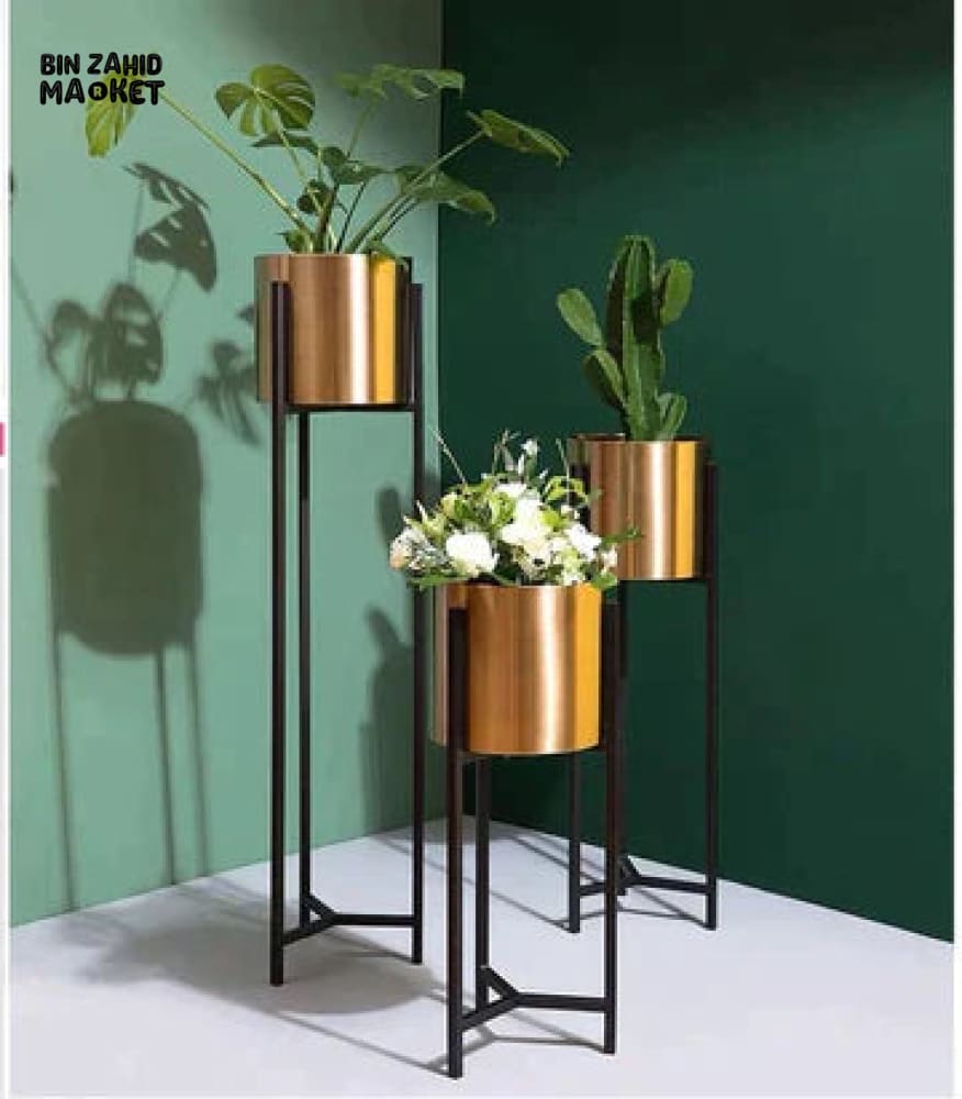 MODERN SET OF 3 PLANTER SET WITH ARRANGEMENTS