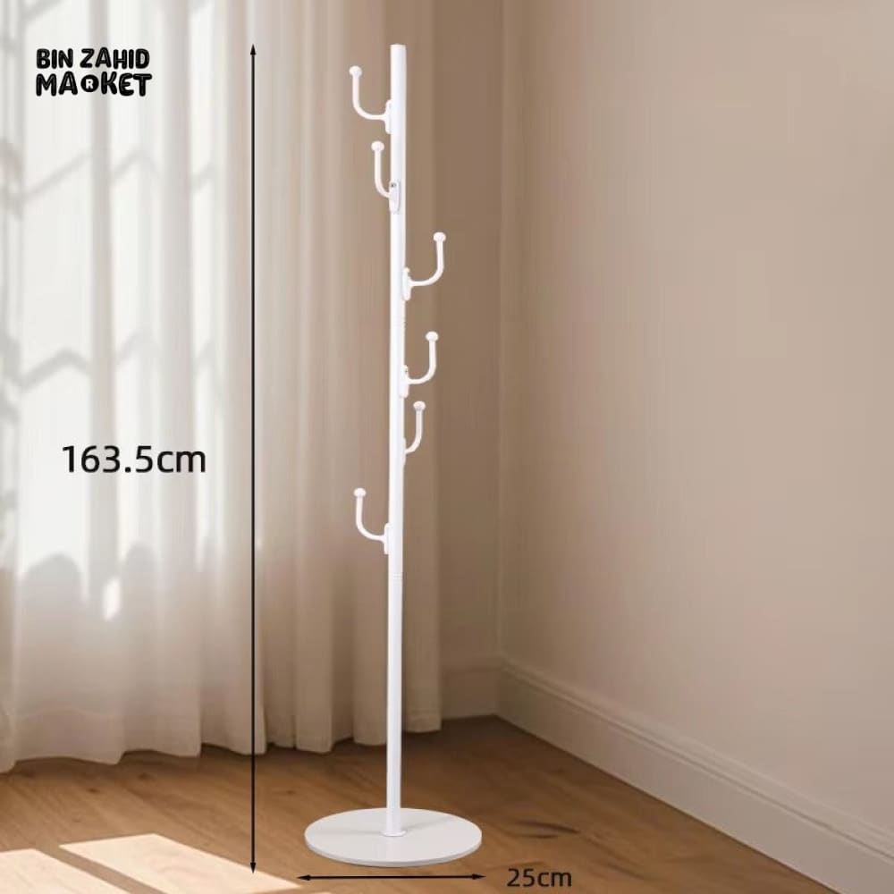 MODERN WHITE FREESTANDING COAT RACK STAND