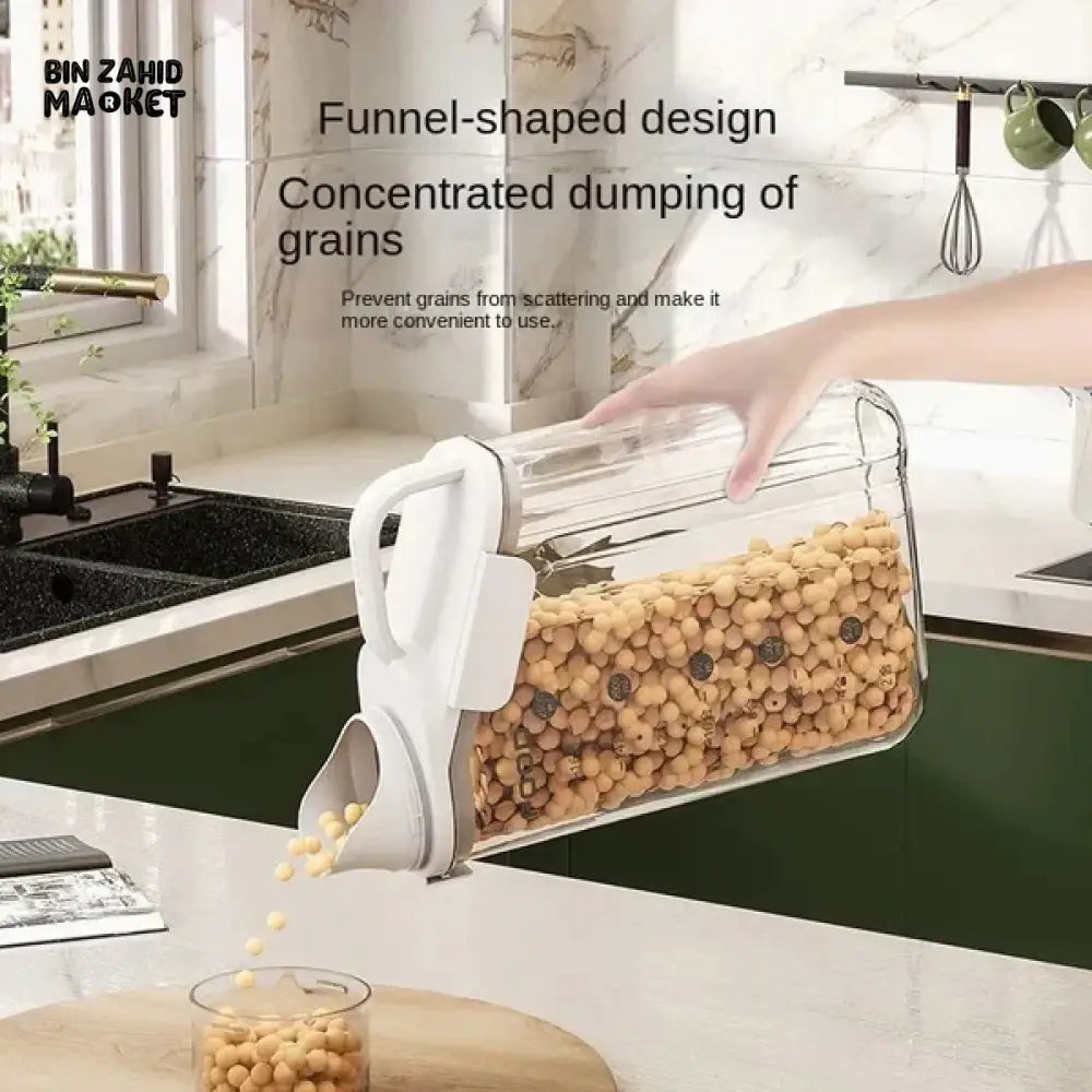 MOISTURE-PROOF CEREAL DISPENSER FOOD JAR