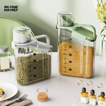 MOISTURE-PROOF CEREAL DISPENSER FOOD JAR