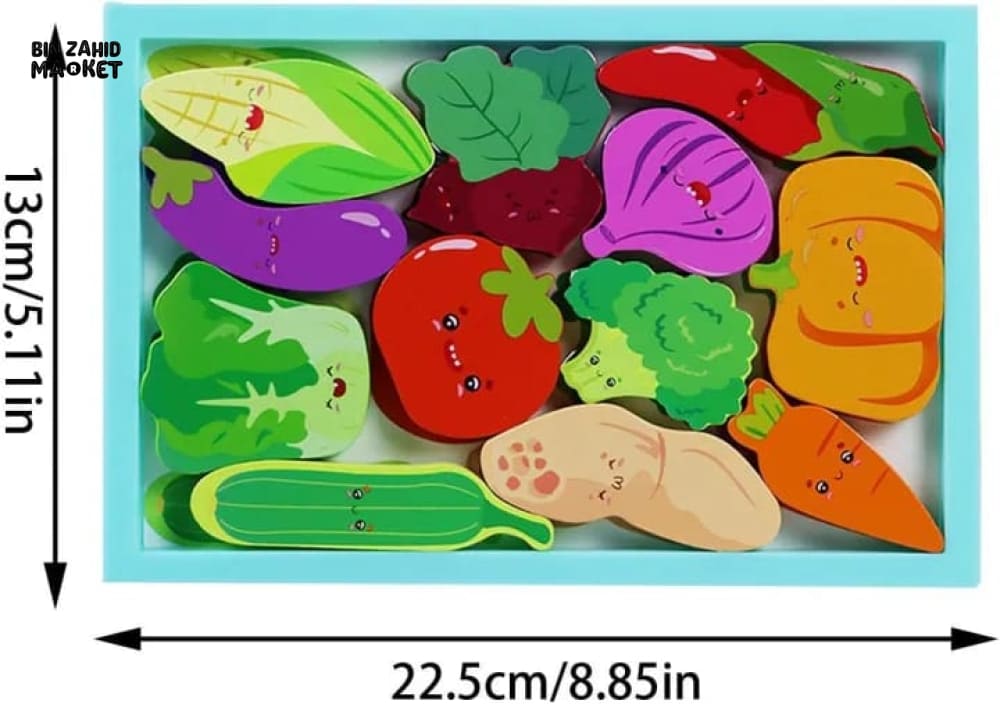 MONTESSORI 3D WOODEN ANIMAL PUZZLE TOY – EARLY EDUCATION TODDLER BLOCK SET