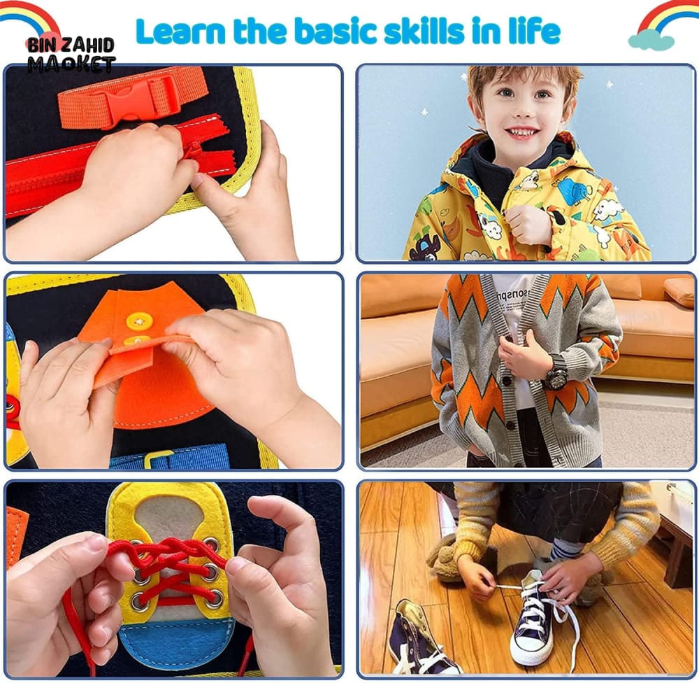 MONTESSORI TODDLERS ACTIVITY BUSY BOARD