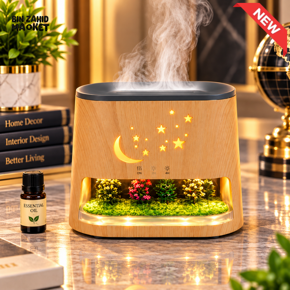 MOON & STARS AROMA DIFFUSER WITH LED LIGHT
