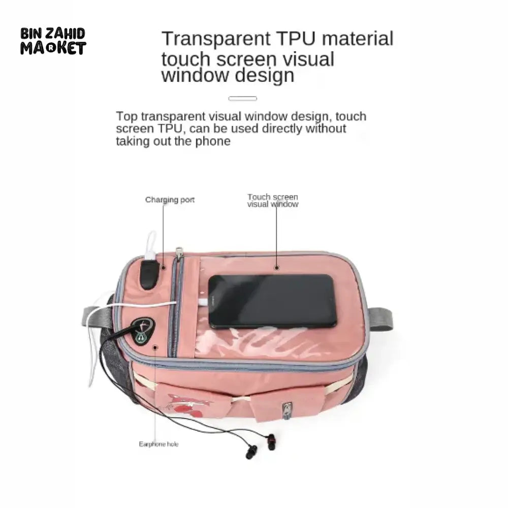 MULTI-FUNCTION DIAPER BAG ORGANIZER – STROLLER ATTACHABLE BABY TRAVEL BAG - PINK