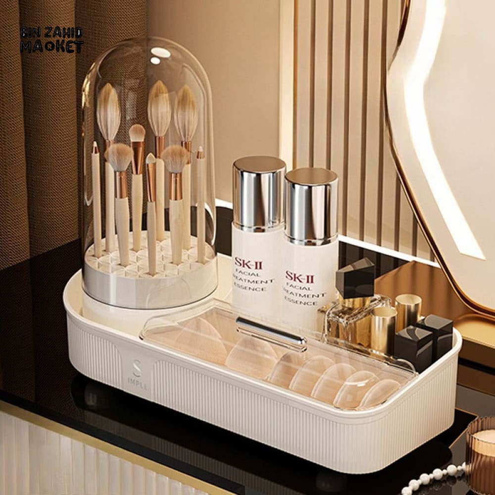MULTI-FUNCTION PLASTIC STORAGE ORGANIZER WITH DUST COVER