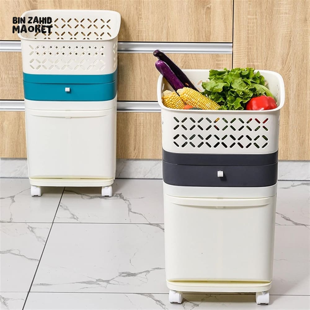 MULTI-FUNCTION ROLLING LAUNDRY STORAGE BASKET