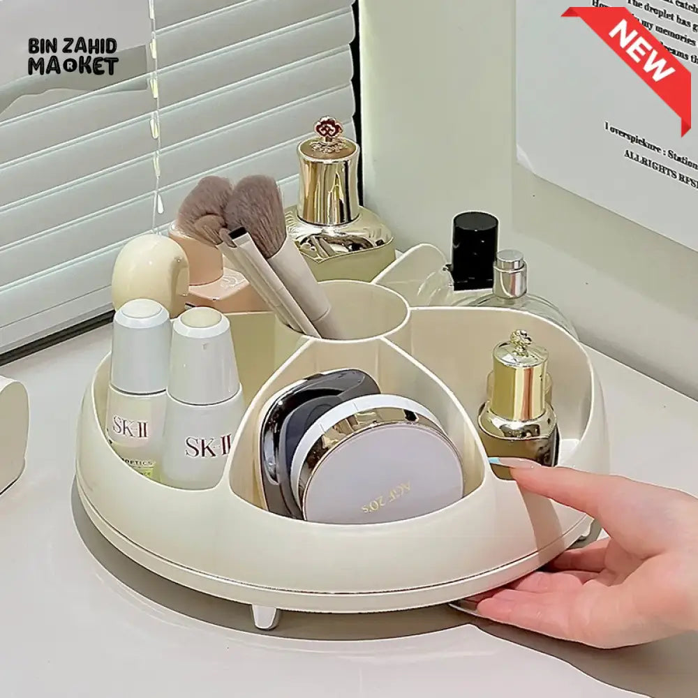 MULTI-FUNCTION ROTATING DESKTOP ORGANIZER – COSMETICS BRUSHES & STATIONERY