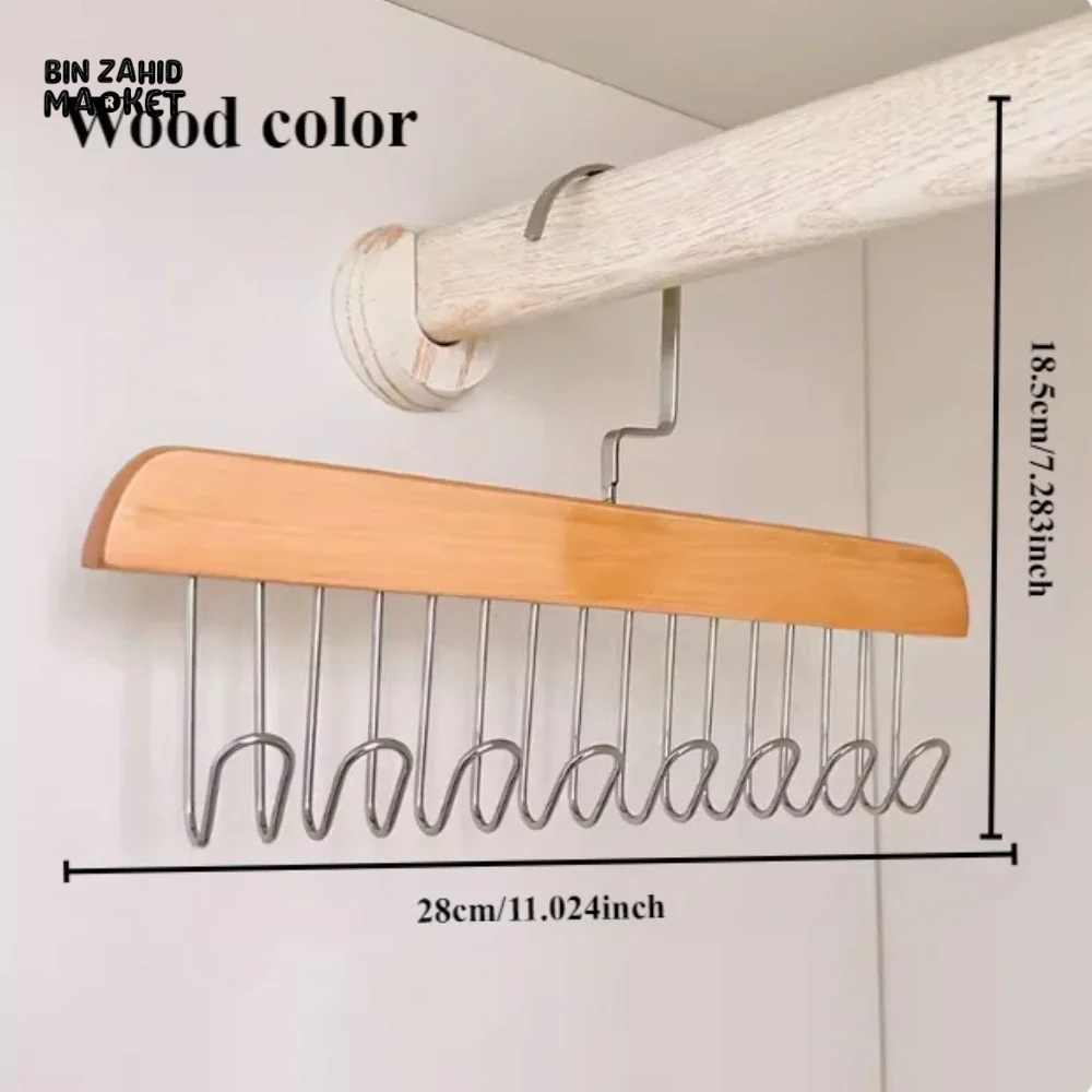 MULTI-FUNCTIONAL STORAGE HANGER DURABLE WARDROBE ORGANIZER FOR WOMEN’S BRA SLING BEANIE & MEN’S TIE BELT