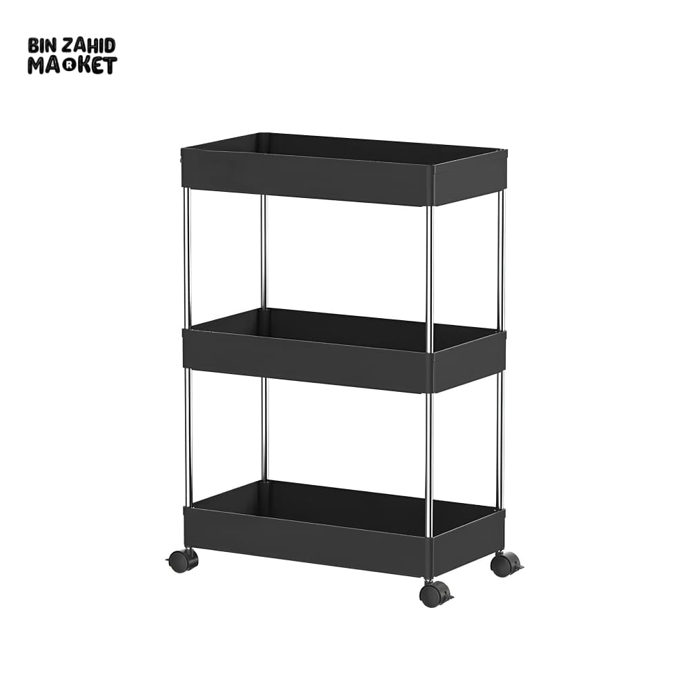 MULTI-LAYER SMART TROLLEY Black 3 Layer
