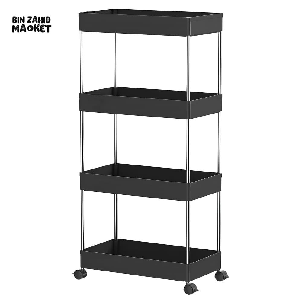 MULTI-LAYER SMART TROLLEY Black 4 Layer