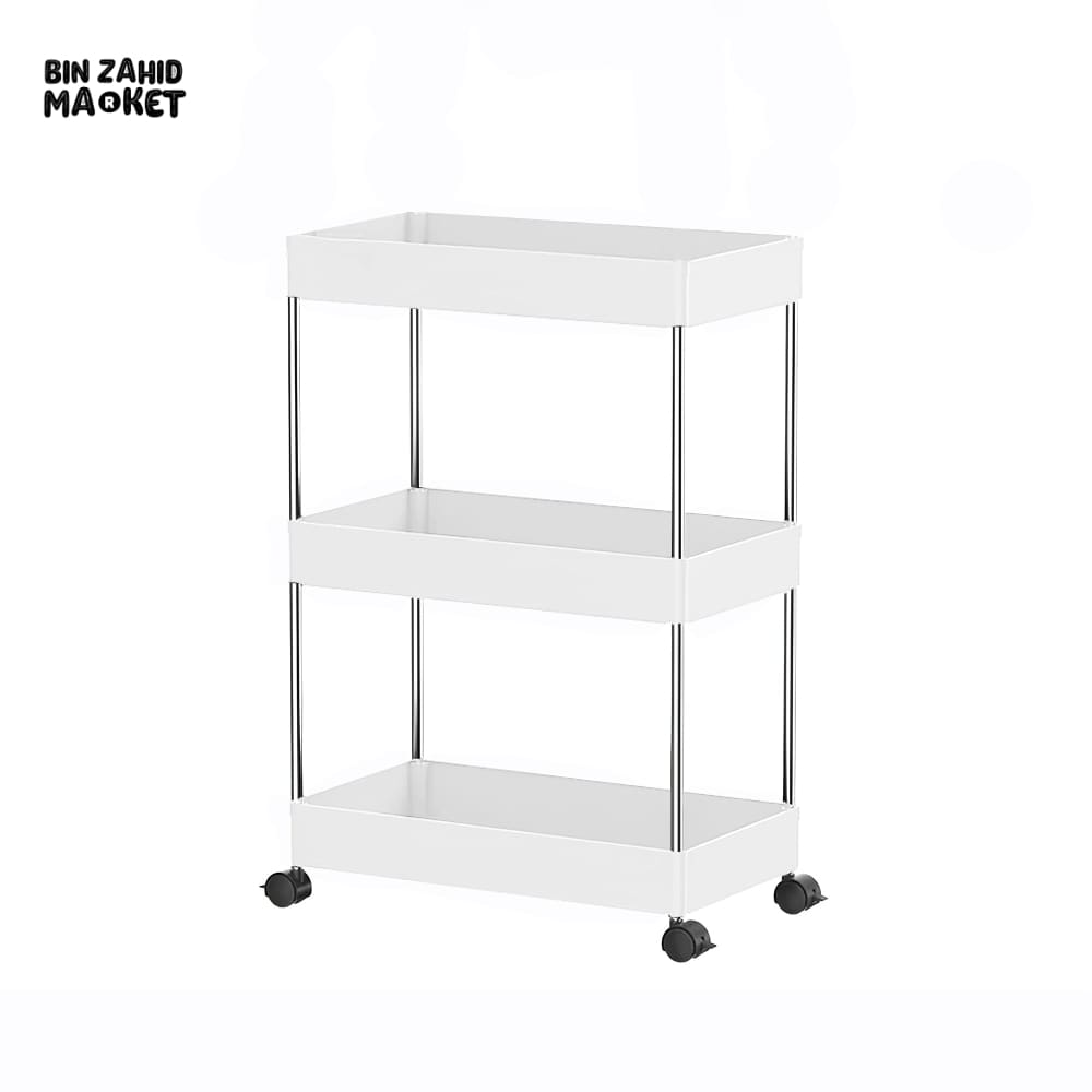 MULTI-LAYER SMART TROLLEY White 3 Layer