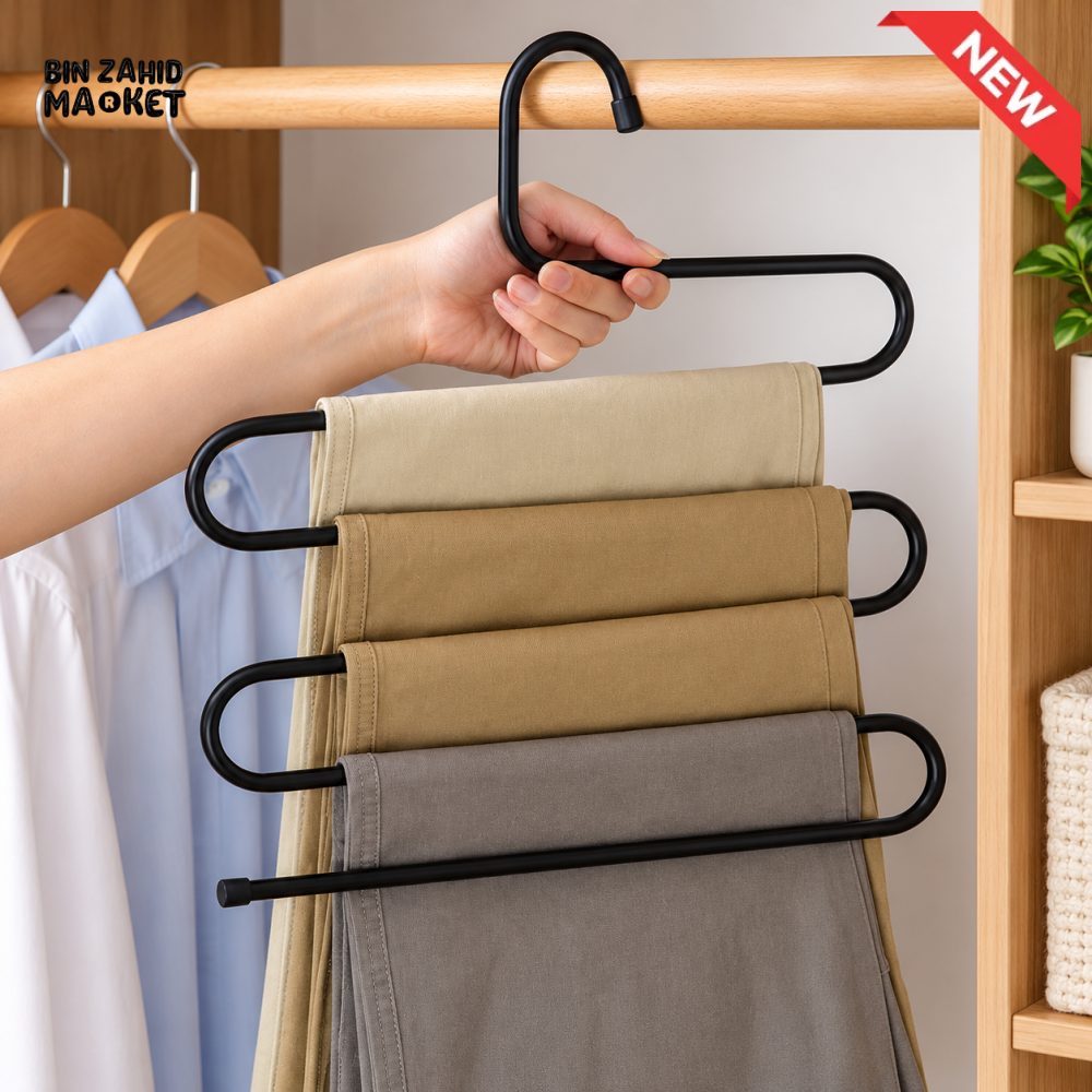 MULTI-LAYER SPACE-SAVING TROUSER AND PANTS HANGER