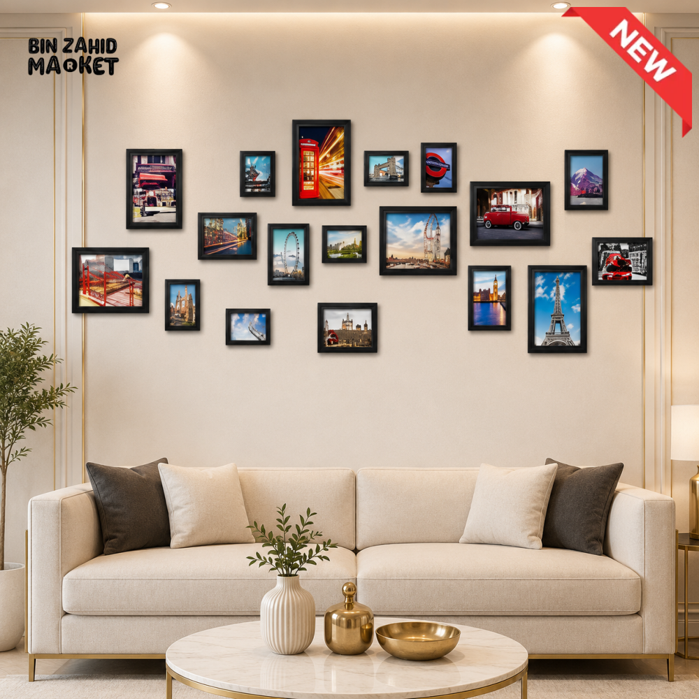 MULTI PHOTO FRAME GALLERY WALL DECOR SET