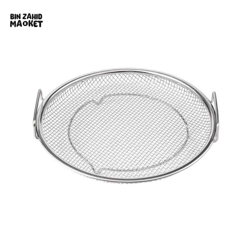MULTI-PURPOSE STAINLESS STEEL OIL DRAINING TRAY – AIR FRYER MESH PAN & FRIED FOOD STRAINER
