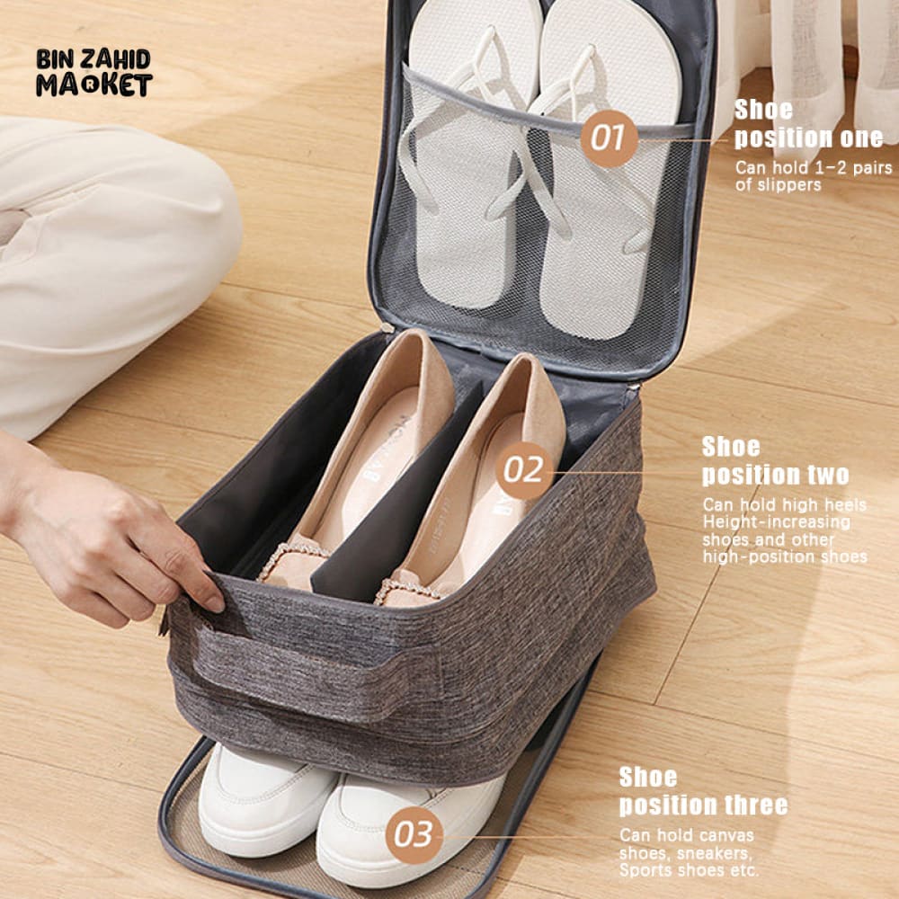 MULTI-PURPOSE TRAVEL SHOE STORAGE BAG ORGANIZER