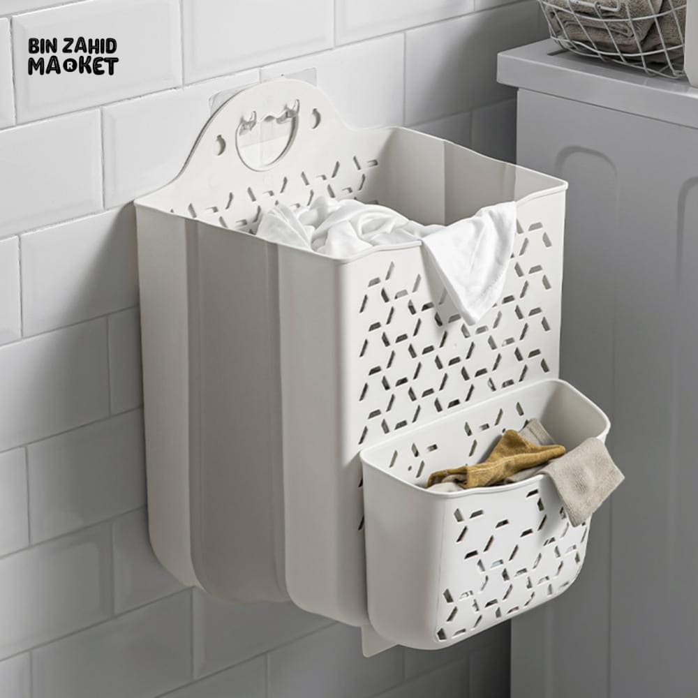MULTI-PURPOSE WALL BASKET – LAUNDRY HOLDER & BATHROOM ORGANIZER