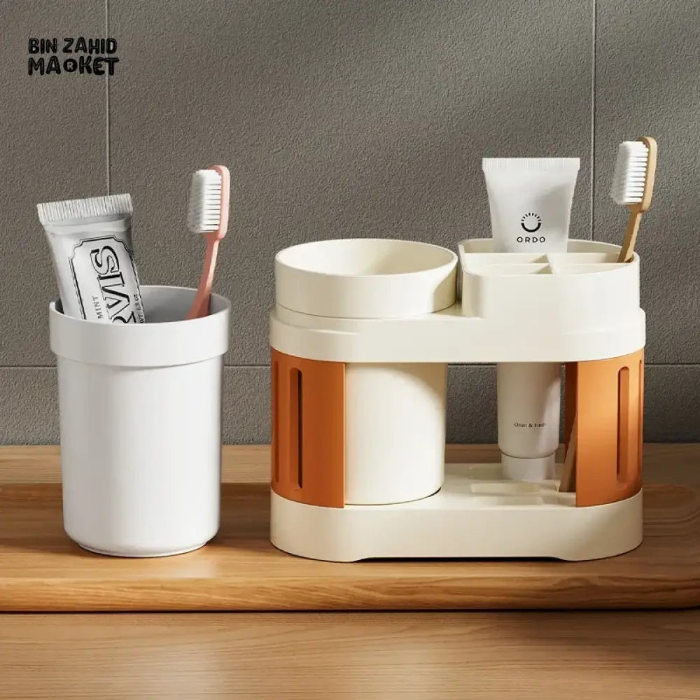 MULTIFUNCTION BATHROOM TOOTHBRUSH & TOOTHPASTE HOLDER
