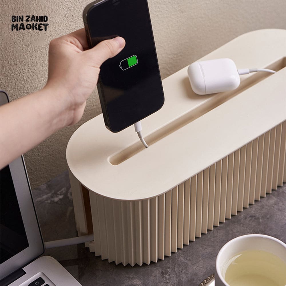 MULTIFUNCTION CABLE MANAGEMENT STORAGE BOX – SOCKET BOARD & WIRE ORGANIZER