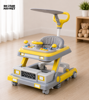 MULTIFUNCTIONAL BABY WALKER - YELLOW