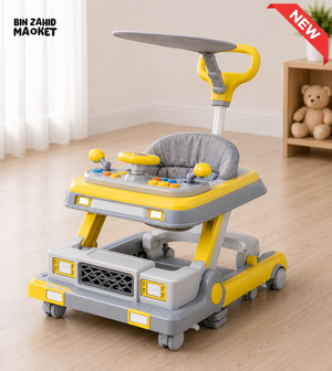 MULTIFUNCTIONAL BABY WALKER - YELLOW