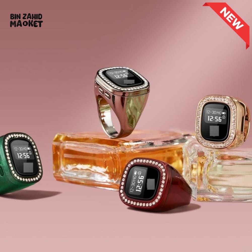 MULTIFUNCTIONAL DIAMOND DIGITAL COUNTER RING – SMART REMINDER TASBEEH PRAYER RING