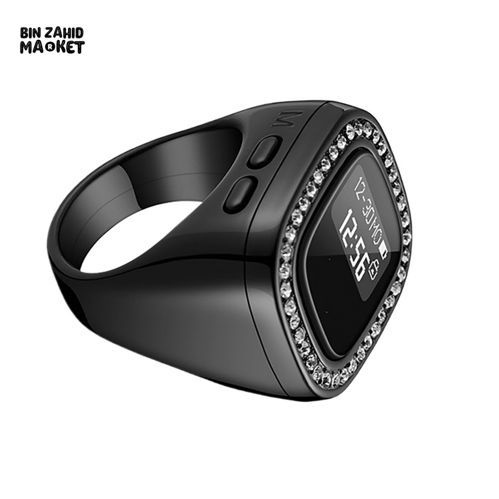 MULTIFUNCTIONAL DIAMOND DIGITAL COUNTER RING – SMART REMINDER TASBEEH PRAYER RING