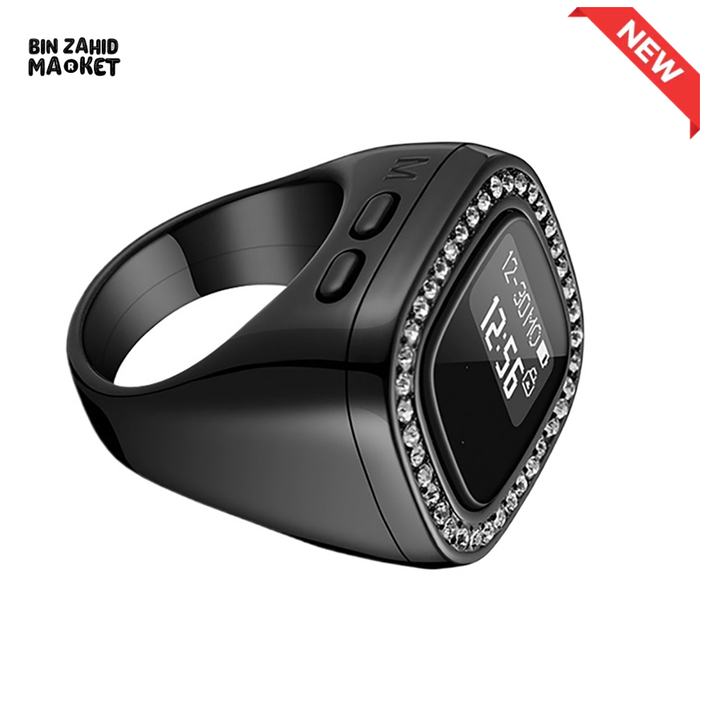 MULTIFUNCTIONAL DIAMOND DIGITAL COUNTER RING – SMART REMINDER TASBEEH PRAYER RING