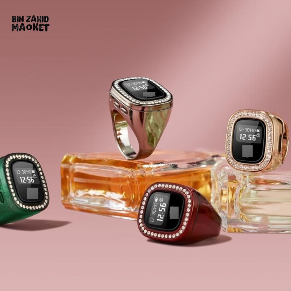 MULTIFUNCTIONAL DIAMOND DIGITAL COUNTER RING – SMART REMINDER TASBEEH PRAYER RING