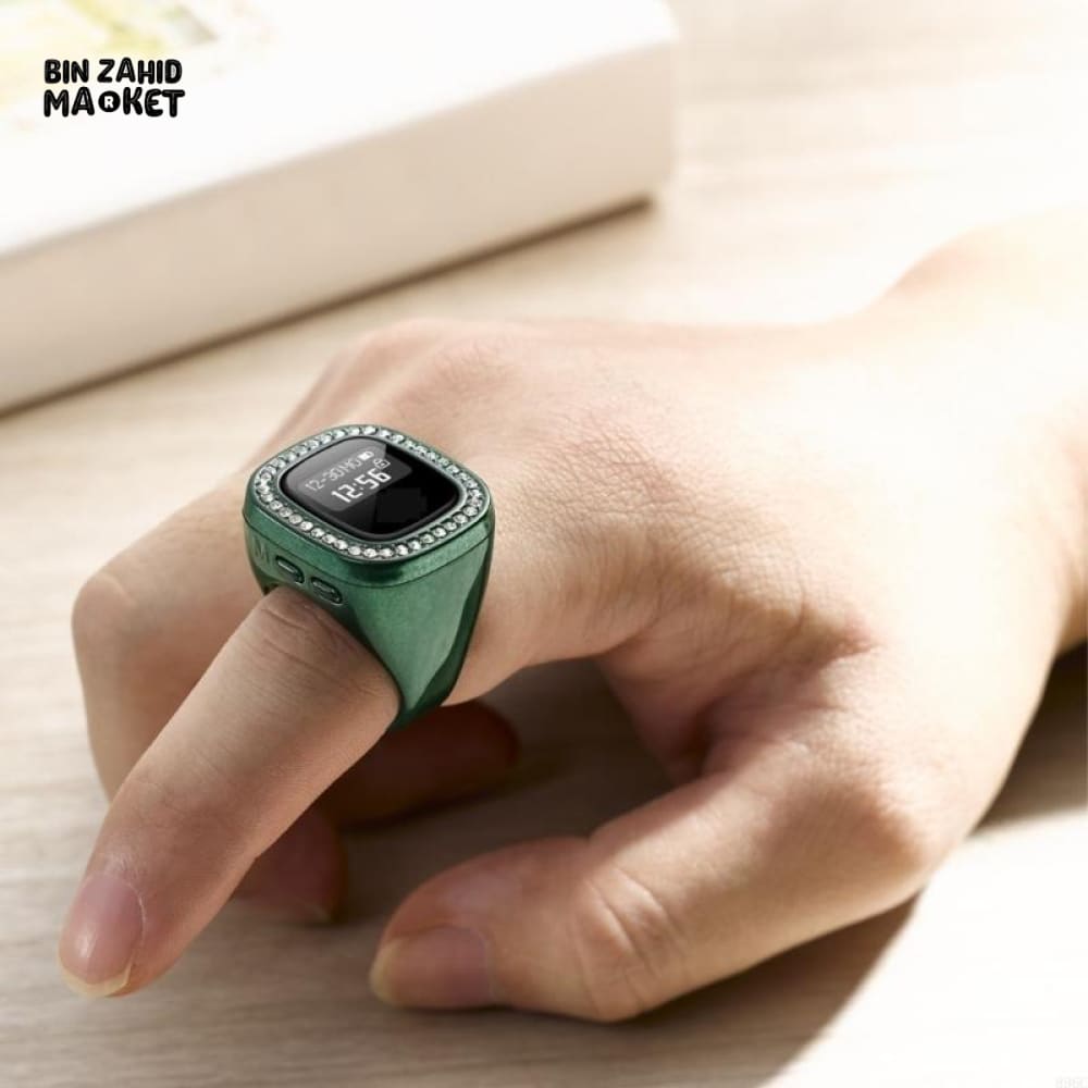MULTIFUNCTIONAL DIAMOND DIGITAL COUNTER RING – SMART REMINDER TASBEEH PRAYER RING