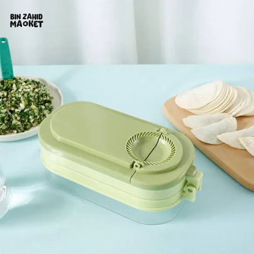 MULTIFUNCTIONAL DUMPLING MAKER MANUAL DOUGH PRESS MOLD PLASTIC STORAGE BOX FOR DUMPLINGS
