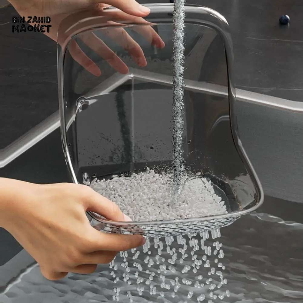 MULTIFUNCTIONAL SINK DRAIN BASKET – VEGETABLE WASHING & FRUIT DRAINING BOWL