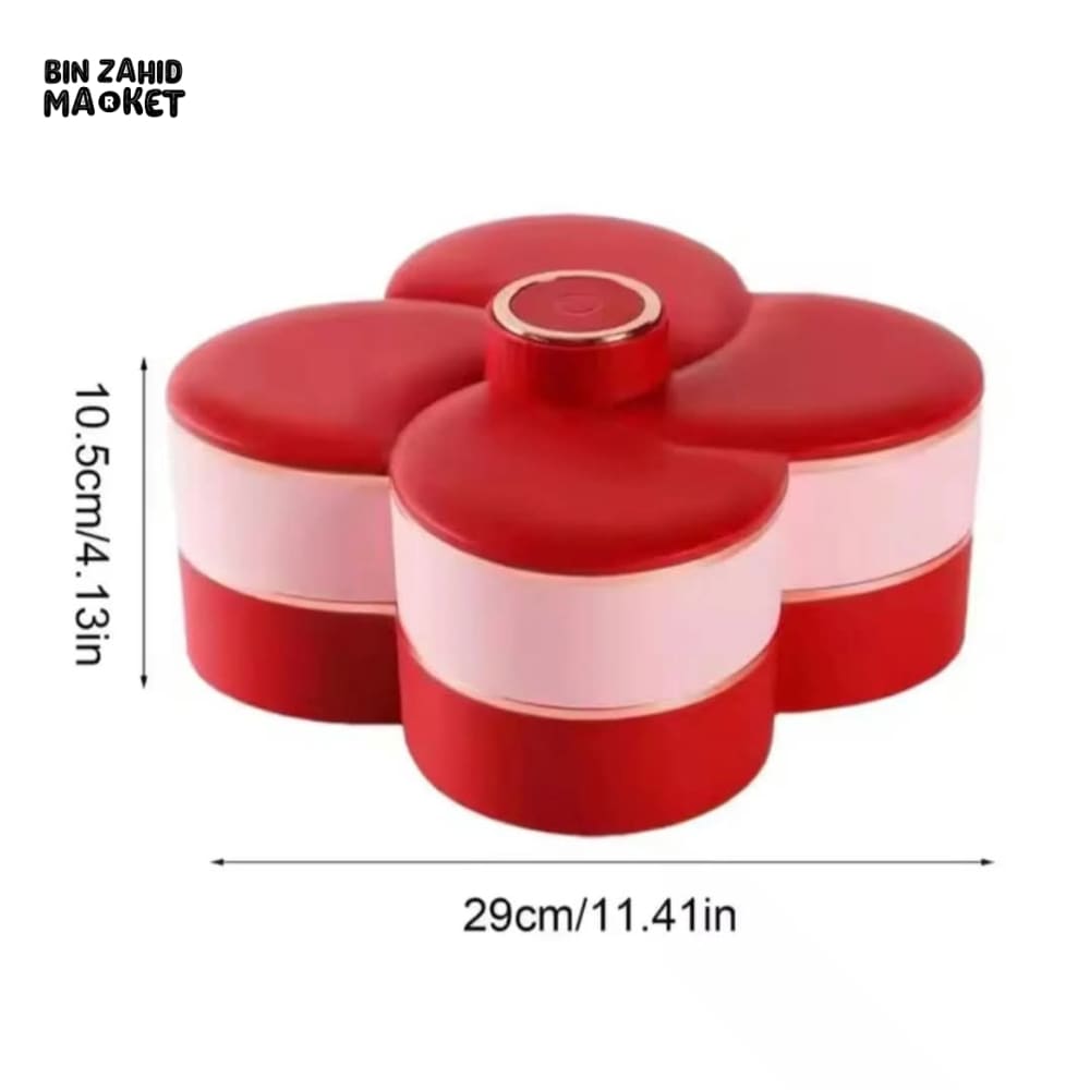 MULTIPLE COMPARTMENTS ROTATING DRY FRUIT TRAY