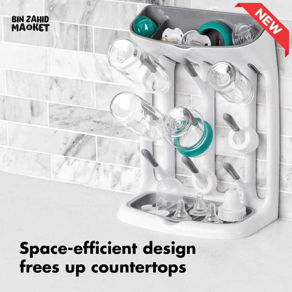 MULTIPURPOSE BABY BOTTLE & CUP DRYING RACK – HANGING DRYING STAND SPACE SAVING ORGANIZER