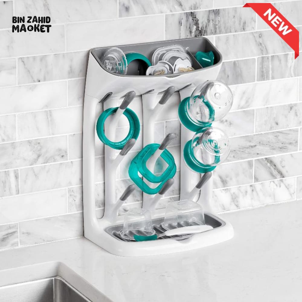 MULTIPURPOSE BABY BOTTLE & CUP DRYING RACK – HANGING DRYING STAND SPACE SAVING ORGANIZER