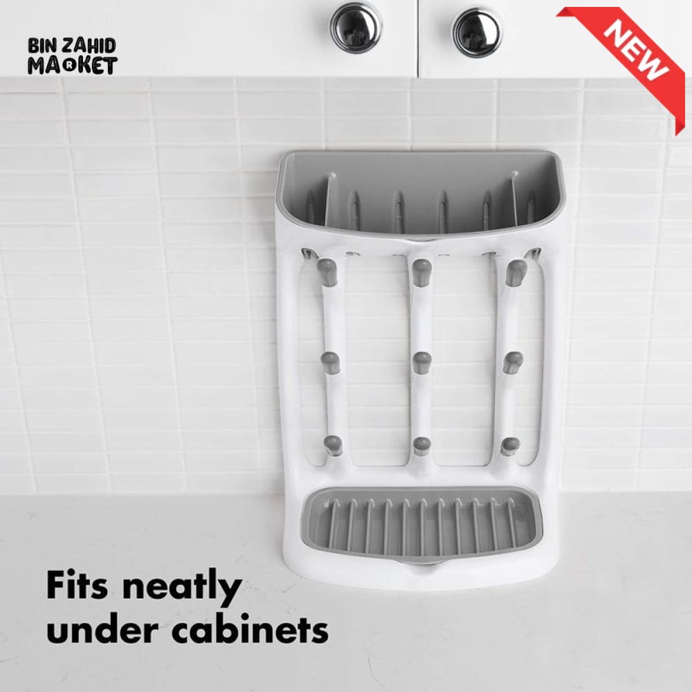 MULTIPURPOSE BABY BOTTLE & CUP DRYING RACK – HANGING DRYING STAND SPACE SAVING ORGANIZER