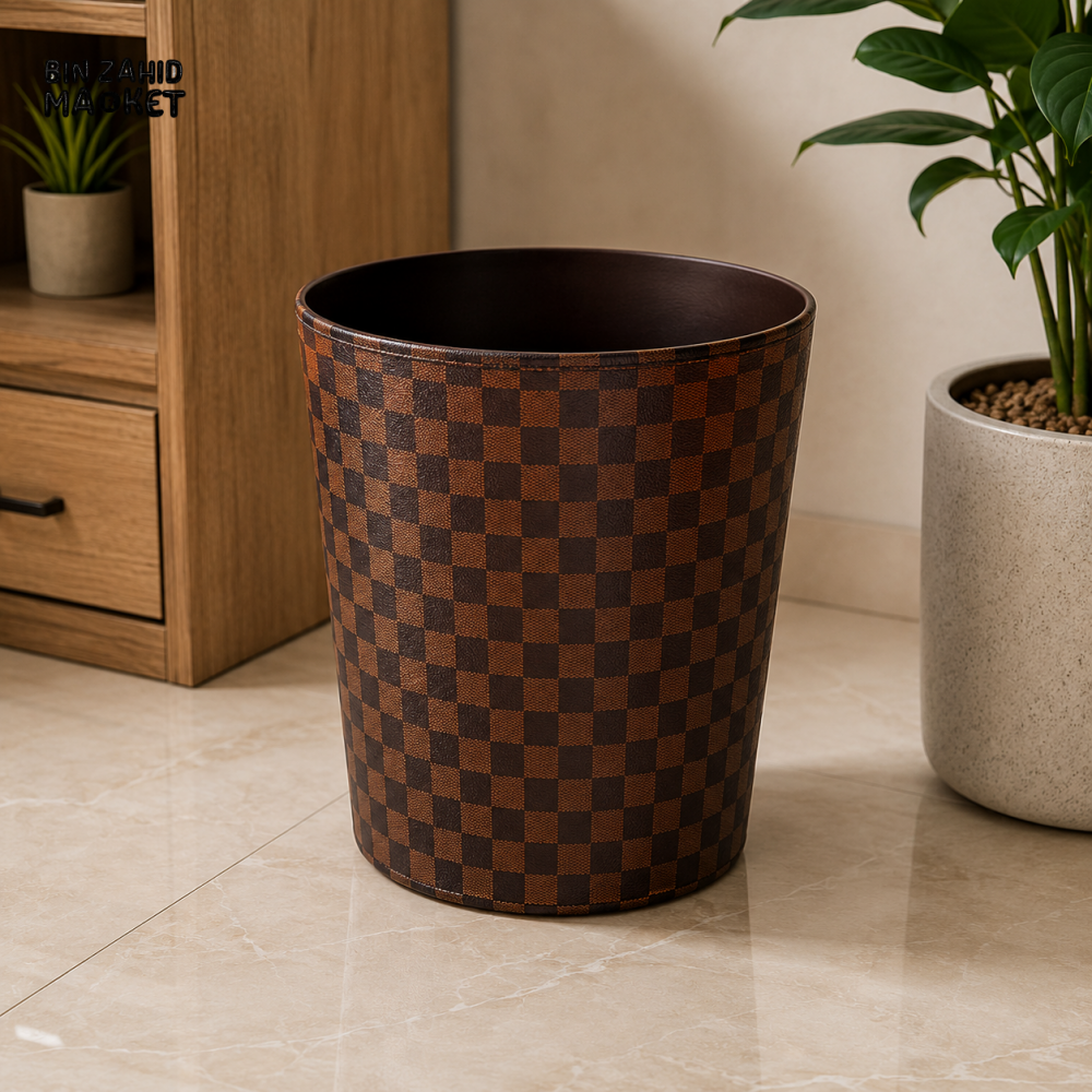MULTIPURPOSE CHECKERED WASTEBASKET - Bins & Waste Baskets