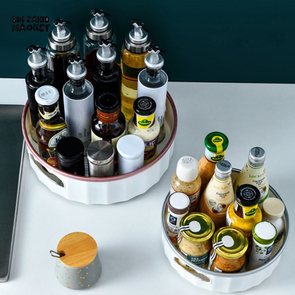 MULTIPURPOSE ROTATING STORAGE ORGANIZER - BATHROOM COSMETIC & SPICE BOX