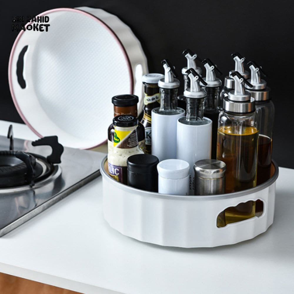 MULTIPURPOSE ROTATING STORAGE ORGANIZER - BATHROOM COSMETIC & SPICE BOX