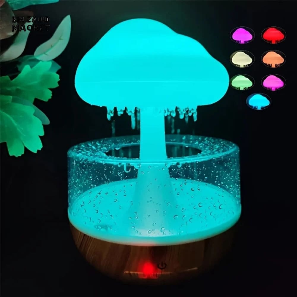 MUSHROOM RAIN HUMIDIFIER WITH NIGHT LIGHT