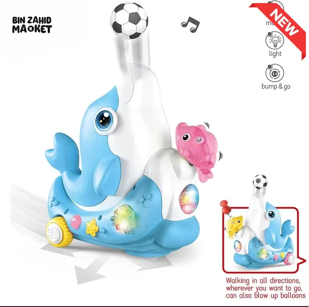 MUSICAL DOLPHIN BUMP & GO TOY
