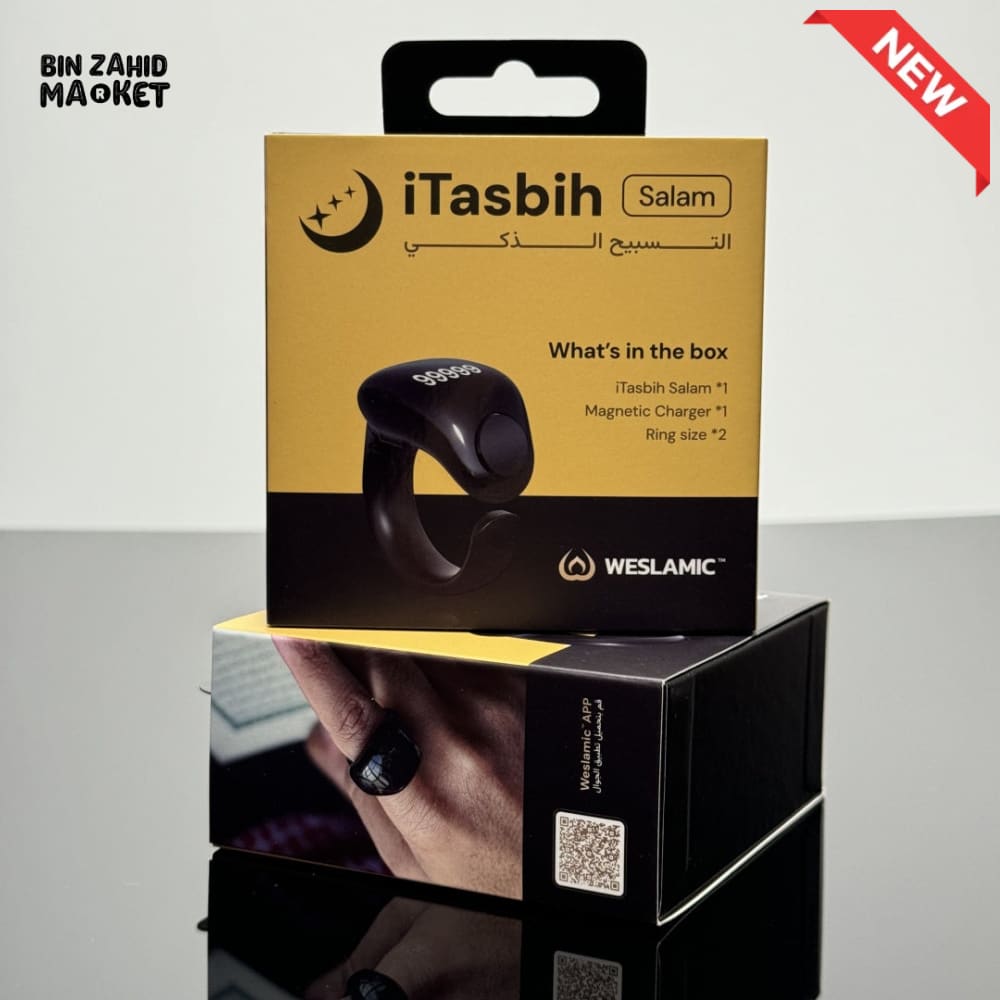 MUSLIM SMART PRAYER RING – WATERPROOF DIGITAL TALLY COUNTER WITH PRAYER TIME & VIBRATION REMINDER