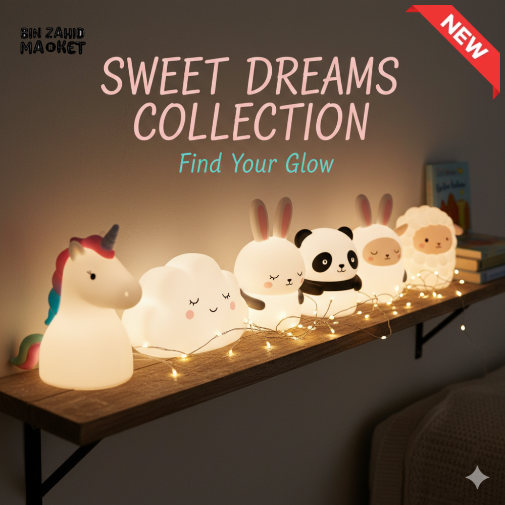 SURPRISE BOX CUTE SILICONE LED NIGHT LIGHT USB RECHARGEABLE TOUCH CONTROL