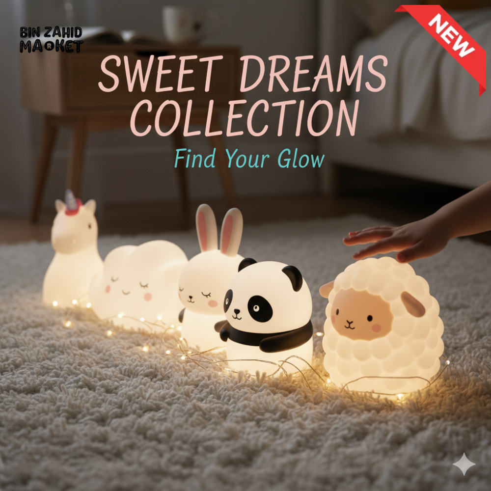 SURPRISE BOX CUTE SILICONE LED NIGHT LIGHT USB RECHARGEABLE TOUCH CONTROL