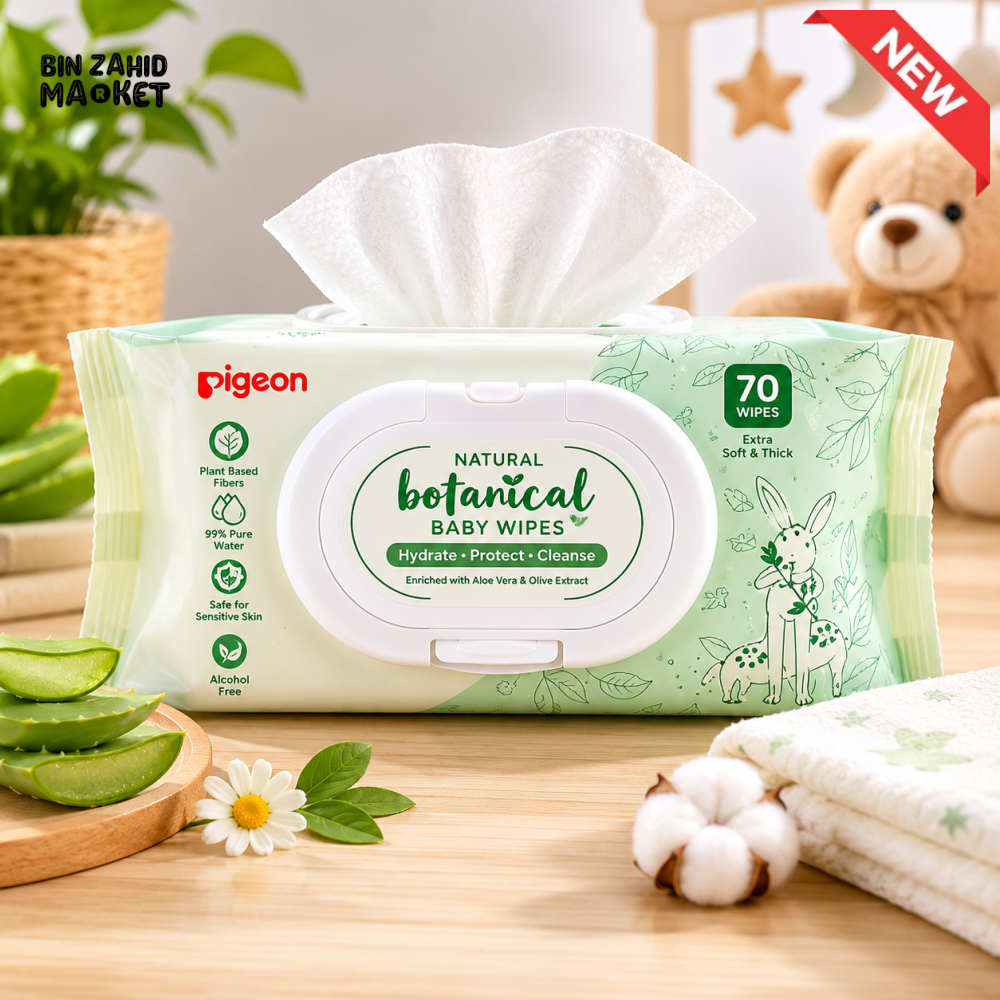 NATURAL BOTANICAL PLANTMADE GENTLE WIPES (70 SHEETS)