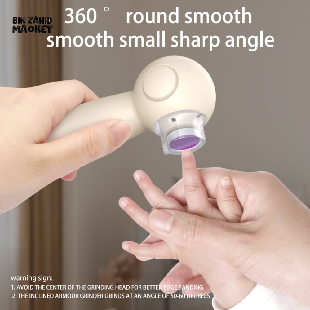 NEW 6-IN-1 LED LIGHT ELECTRIC NAIL CLIPPER – SAFE BABY MANICURE & GROOMING KIT