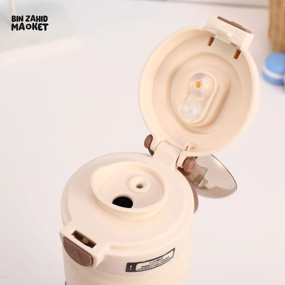 NEW PORTABLE SPORTS WATER BOTTLE – 304 STAINLESS STEEL LARGE CAPACITY INSULATED BOUNCY CUP FOR STUDENTS