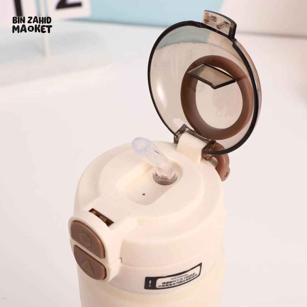 NEW PORTABLE SPORTS WATER BOTTLE – 304 STAINLESS STEEL LARGE CAPACITY INSULATED BOUNCY CUP FOR STUDENTS