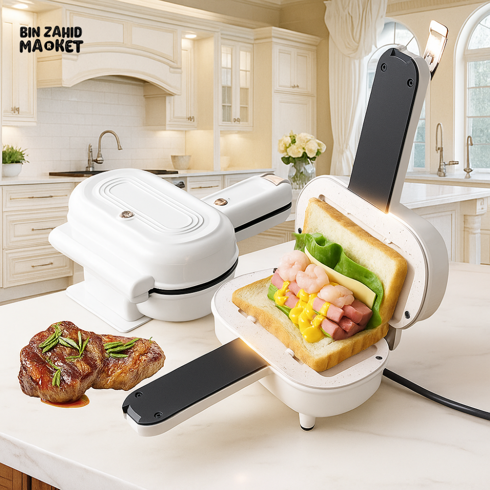 NON-STICK ELECTRIC SNACK MAKER