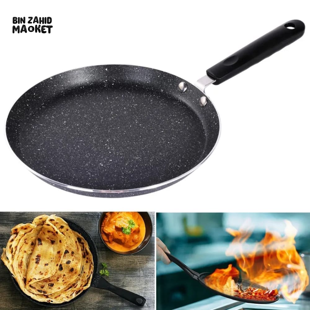 NON STICK MARBLE COATING CREPE PAN